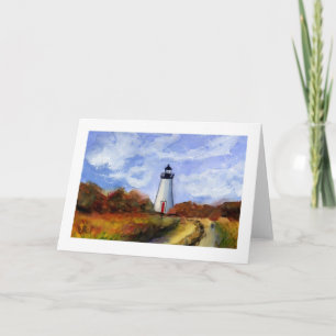 Cape Pogue Lighthouse Greeting Card