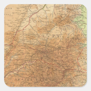 Cape Province, Transvaal, eastern section Square Sticker