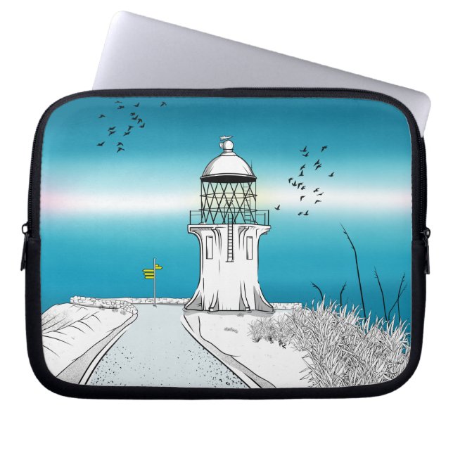 Cape Reinga Lighthouse New Zealand Laptop Sleeve (Front)