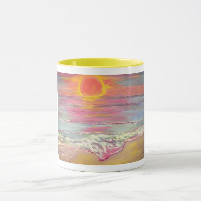 Cape San Blas Sunset Beach Mug (Center)
