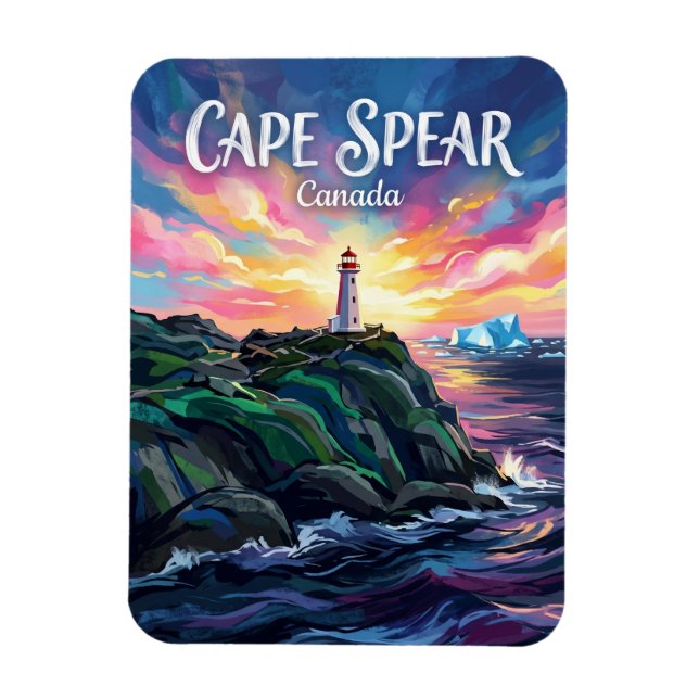 Cape Spear Lighthouse Canada Magnet (Vertical)