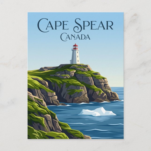 Cape Spear Lighthouse Canada Postcard (Front)