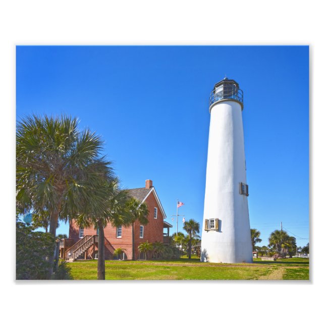 Cape St. George Lighthouse, Florida Photo Print (Front)