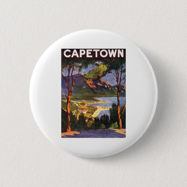 Cape Town 6 Cm Round Badge (Front)