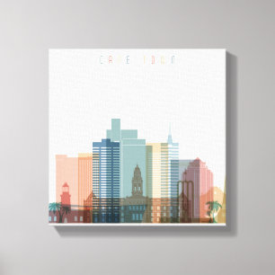 Cape Town, Africa City Skyline Canvas Print