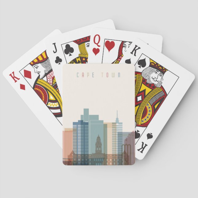 Cape Town, Africa | City Skyline Playing Cards (Back)