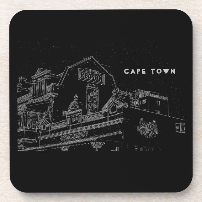 Cape Town Architecture Jason Bakery Building Coaster (Front)
