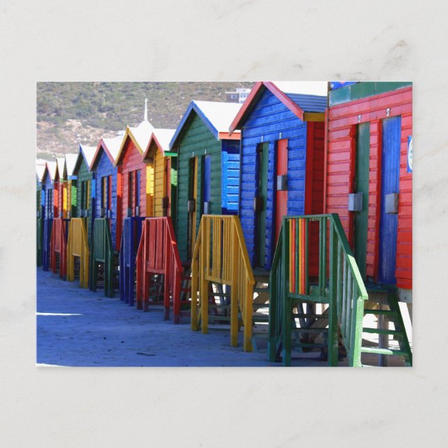 Cape Town Beach Huts Postcard (Front)