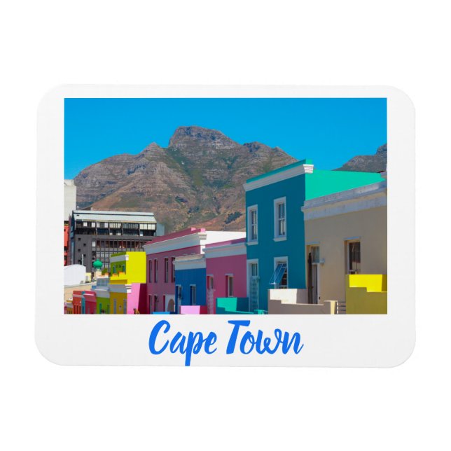 Cape Town Bo-Kaap Cityscape South Africa Magnet (Horizontal)