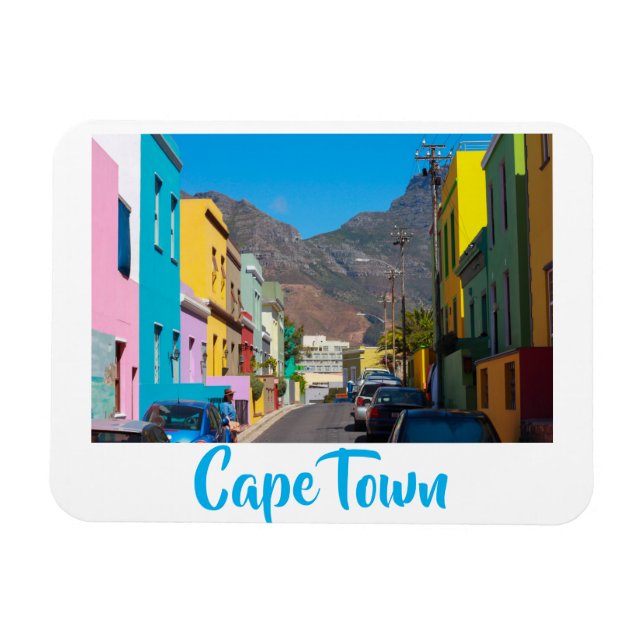 Cape Town Bo-Kaap Cityscape South Africa Magnet (Horizontal)