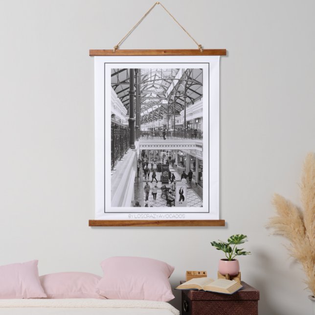 Cape Town Canal Walk Monochrome Life Hanging Tapestry (Bedroom)