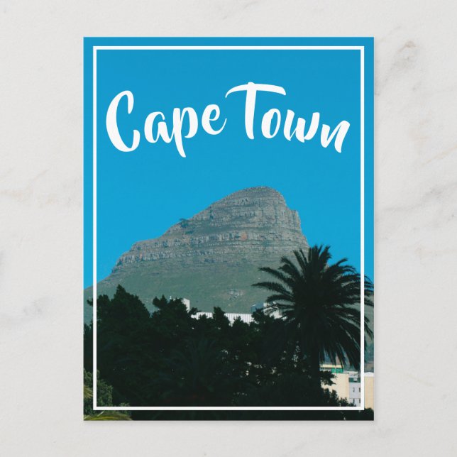 Cape Town City Centre Lion's Head South Africa Postcard (Front)