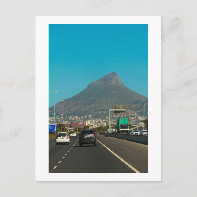 Cape Town City Highway Cityscape South Africa Postcard (Front)