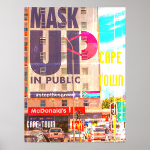 Cape Town Cityscape Architecture South Africa Poster