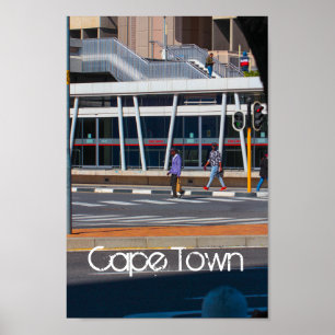 Cape Town Cityscape City View ZA South Africa Poster