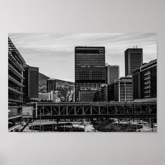 Cape Town Cityscape Lion's Head South Africa Poster (Front)