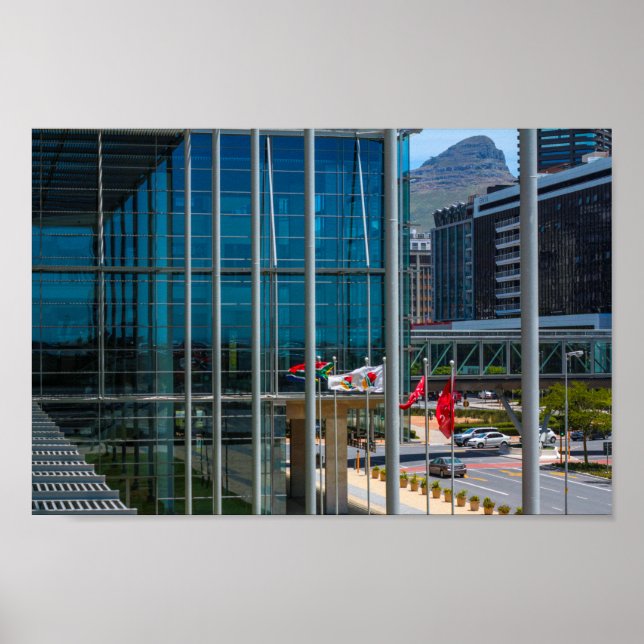 Cape Town Cityscape Lion's Head South Africa Poster (Front)