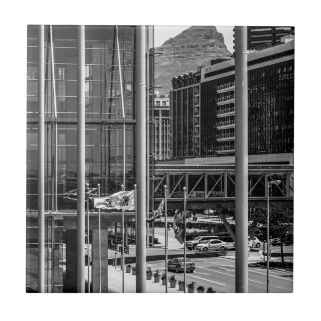 Cape Town Cityscape Lion's Head South Africa Tile (Front)