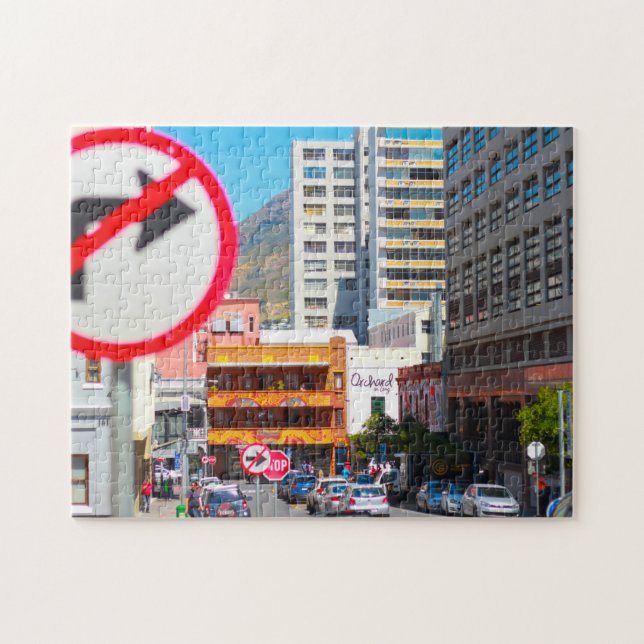 Cape Town Cityscape Long Street South Africa Jigsaw Puzzle (Horizontal)
