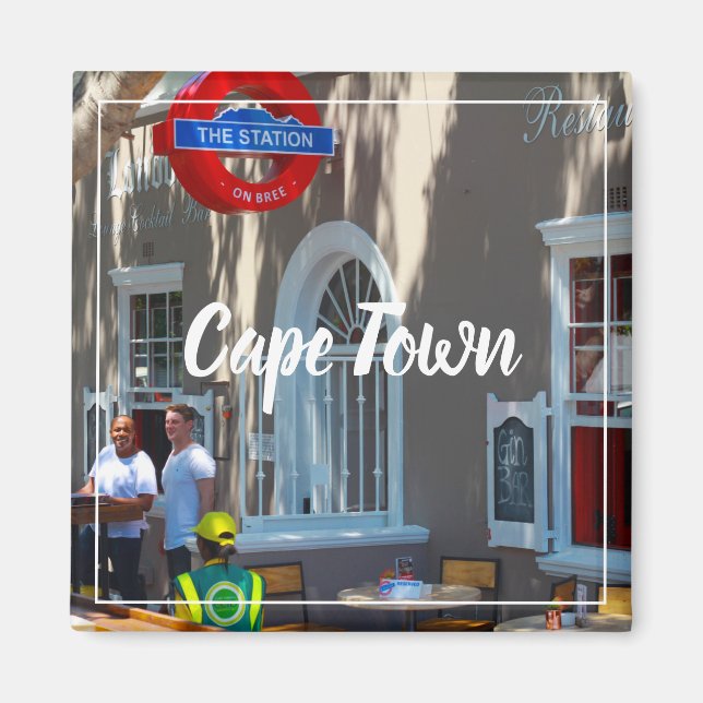 Cape Town Cityscape Street South Africa Magnet (Front)