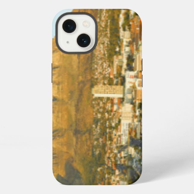 Cape Town Cityscape With Table Mountain iPhone Case (Back)