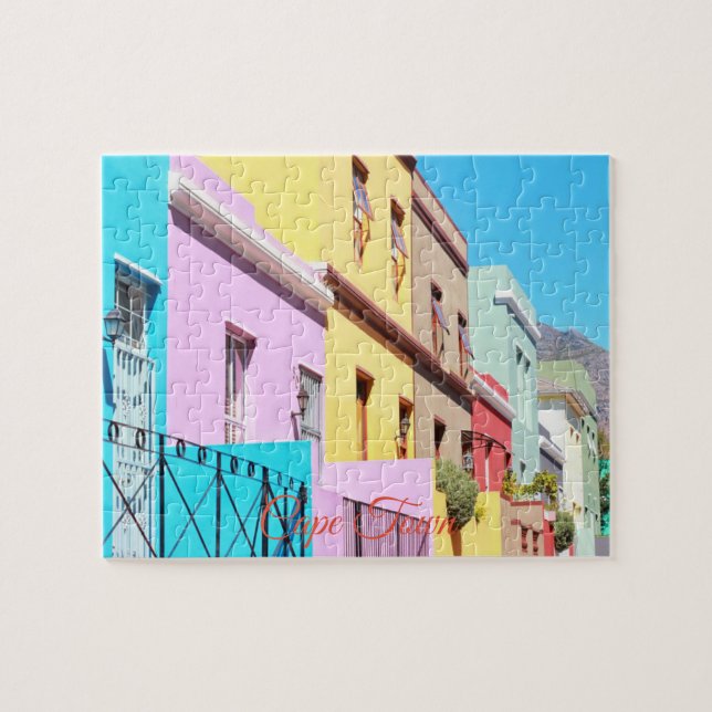 Cape Town Colourful Houses Bo Kaap Street Jigsaw Puzzle (Horizontal)