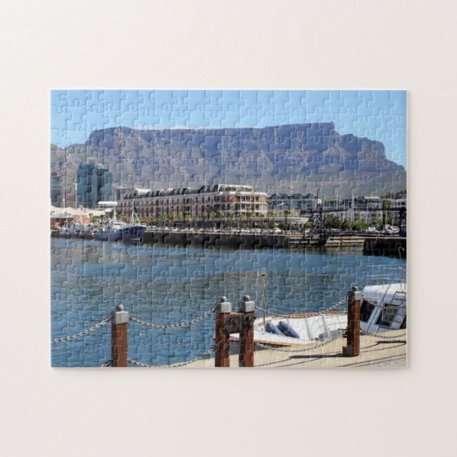 Cape Town Harbour and Table Mountain Jigsaw Puzzle (Horizontal)