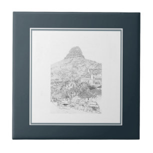 Cape Town Lion's Head Cityscape Architecture Tile