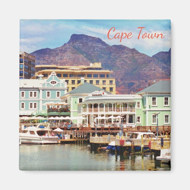 Cape Town Marina Harbour View Magnet (Front)