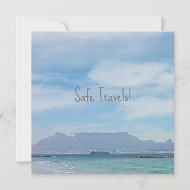 Cape Town Safe Travels  Holiday Card (Front)