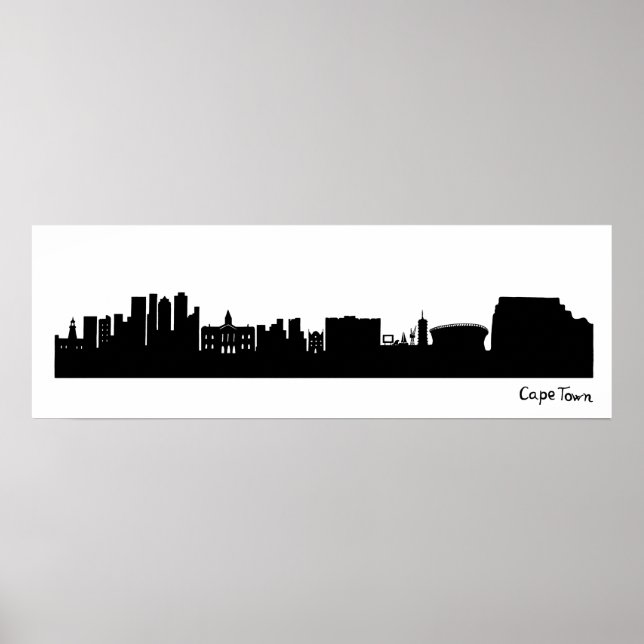 Cape Town Skyline (South Africa) Poster (Front)
