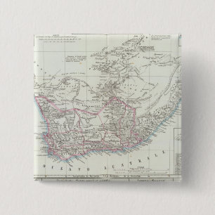 Cape Town, South Africa 2 15 Cm Square Badge