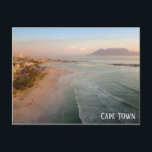 Cape Town South Africa Beach Travel Photo Postcard<br><div class="desc">Anyone would love to receive this postcard featuring a beautiful travel photo of a beach and Table Mountain in Cape Town,  South Africa!</div>