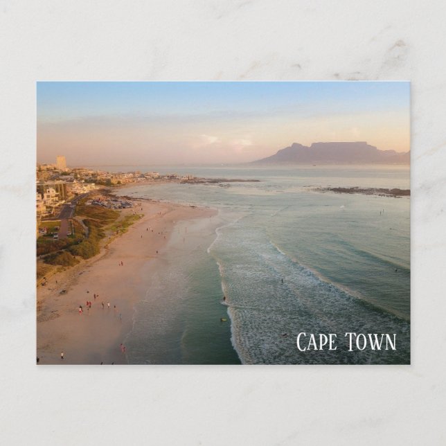 Cape Town South Africa Beach Travel Photo Postcard (Front)