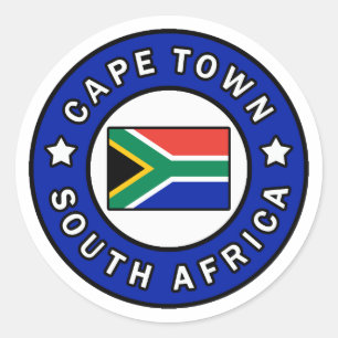 Cape Town South Africa Classic Round Sticker
