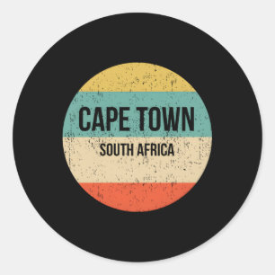 Cape Town South Africa Classic Round Sticker