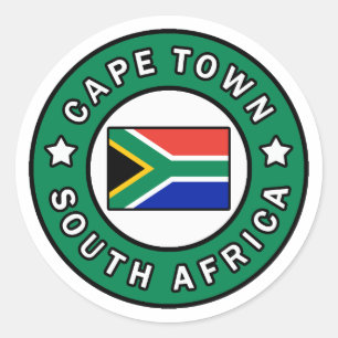Cape Town South Africa Classic Round Sticker