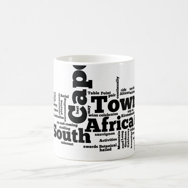Cape Town, South Africa Coffee Mug (Center)
