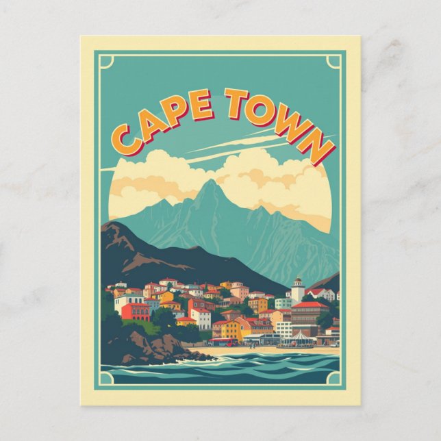 Cape Town, South Africa Cultural Patterns Travel  Postcard (Front)