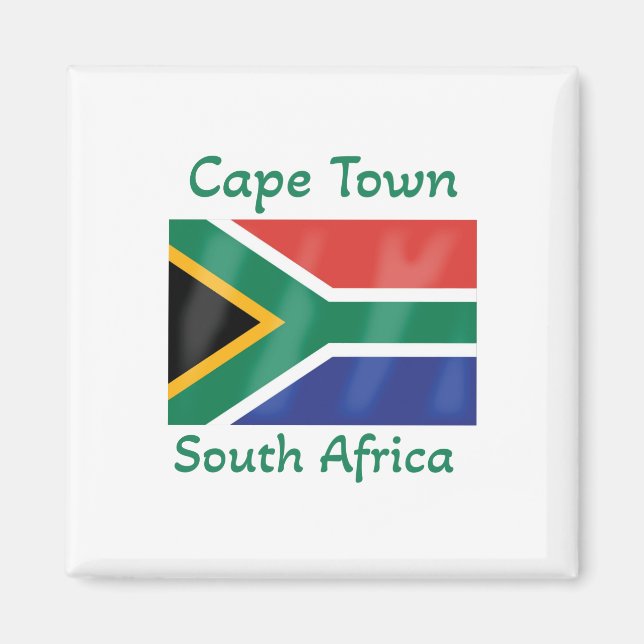 Cape Town South Africa Flag  Magnet (Front)