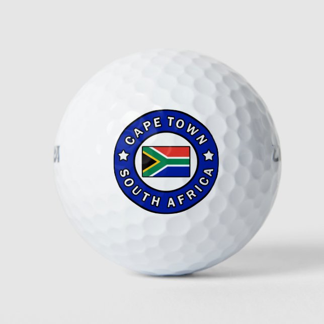 Cape Town South Africa Golf Balls (Front)