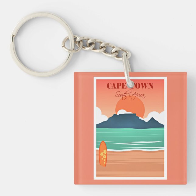 Cape Town South Africa, Key Ring (Front)