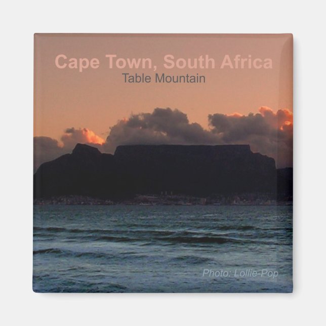 Cape Town South Africa Photo Souvenir Magnets (Front)