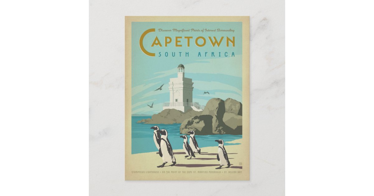 Cape Town, South Africa Postcard Zazzle