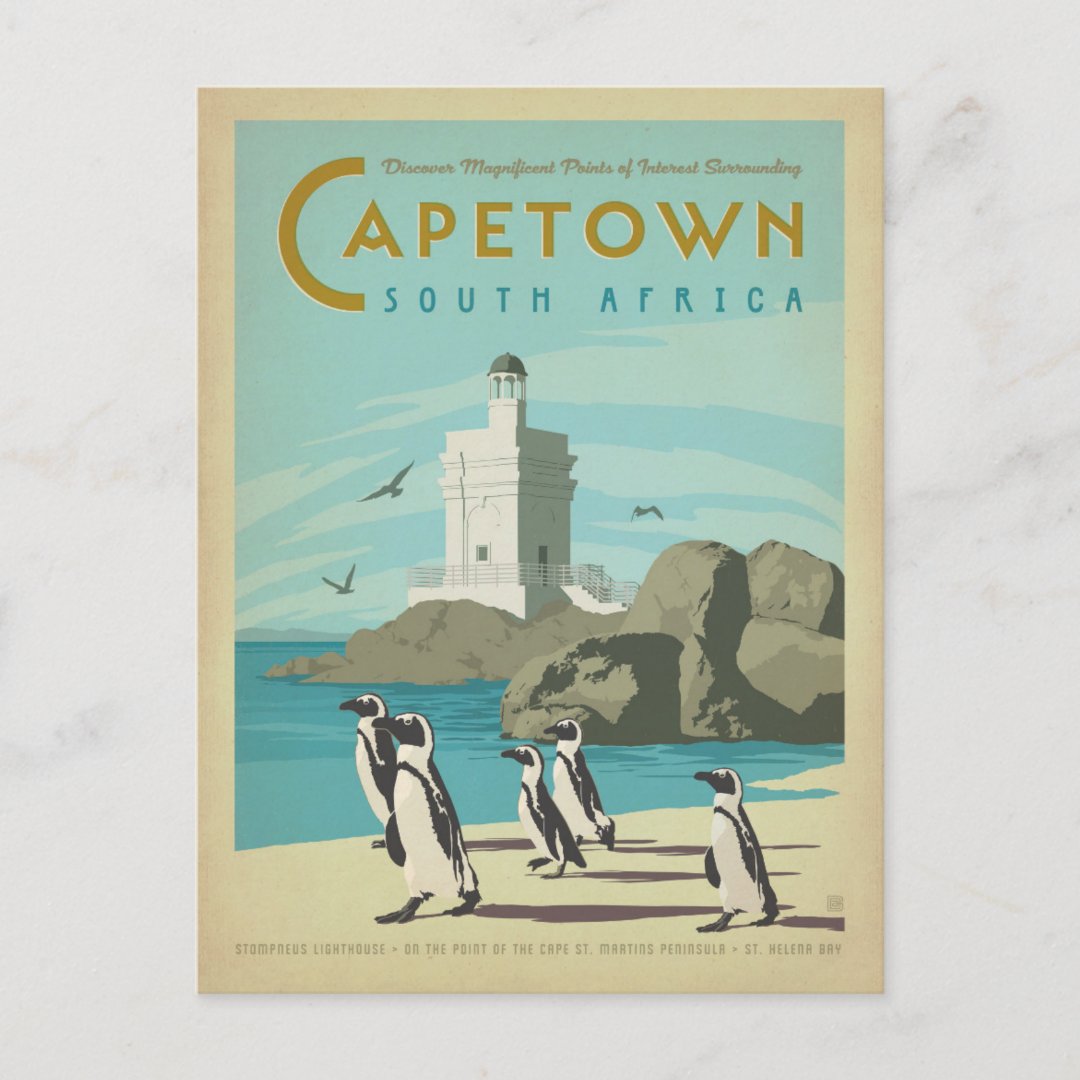 Cape Town, South Africa Postcard Zazzle