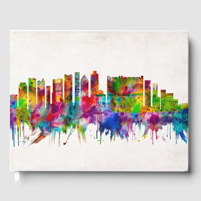 Cape Town South Africa Skyline Guest Book (Front)