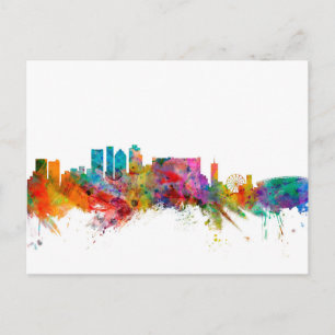 Cape Town South Africa Skyline Postcard