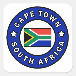Cape Town South Africa Square Sticker
