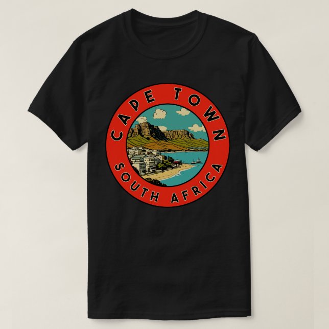 Cape Town South Africa T-Shirt (Design Front)