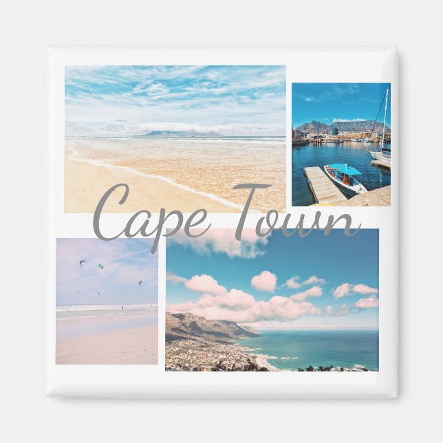 Cape Town South Africa Table Mountain Ocean Magnet (Front)
